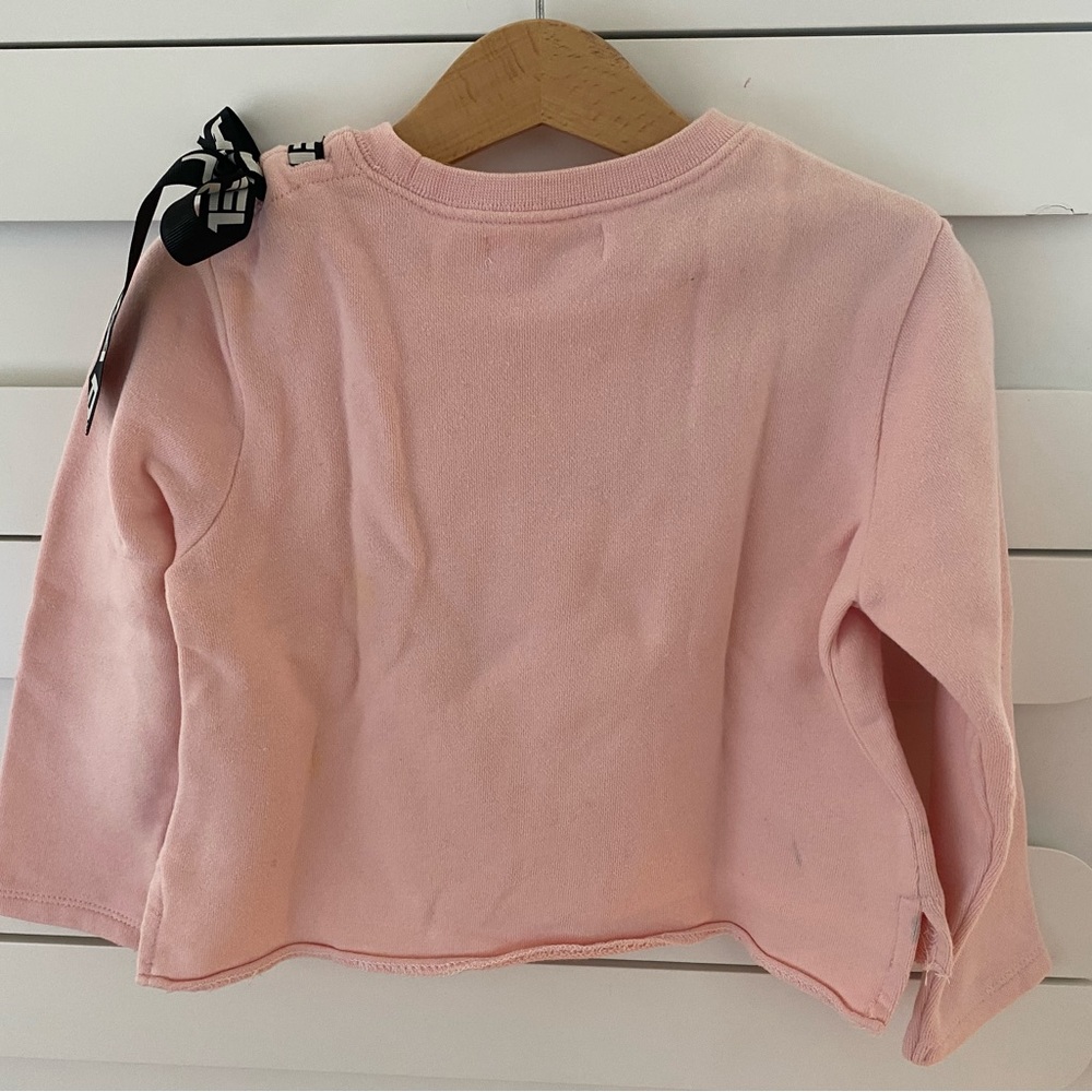 Sonia Rykiel Paris Pink Sweatshirt with Heart and Cat Design - Picture 5 of 7